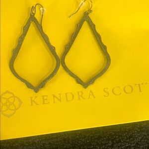 Kendra Scott Gun Metal Earrings
